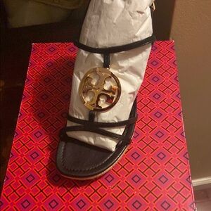 Tory Burch Perfect Black Calf Leather Espadrilles